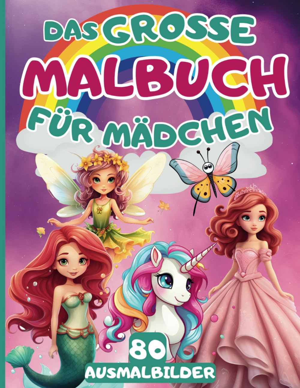 Buchcover: Das Große Malbuch Für Mädchen