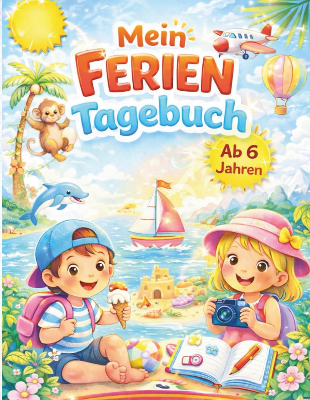 Buchcover: Ferientagebuch für Kinder
