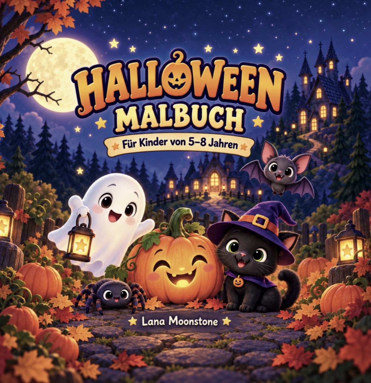 Buchcover: Halloween Malbuch