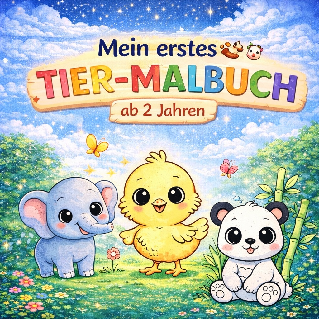Buchcover: Mein erstes Tier-Malbuch