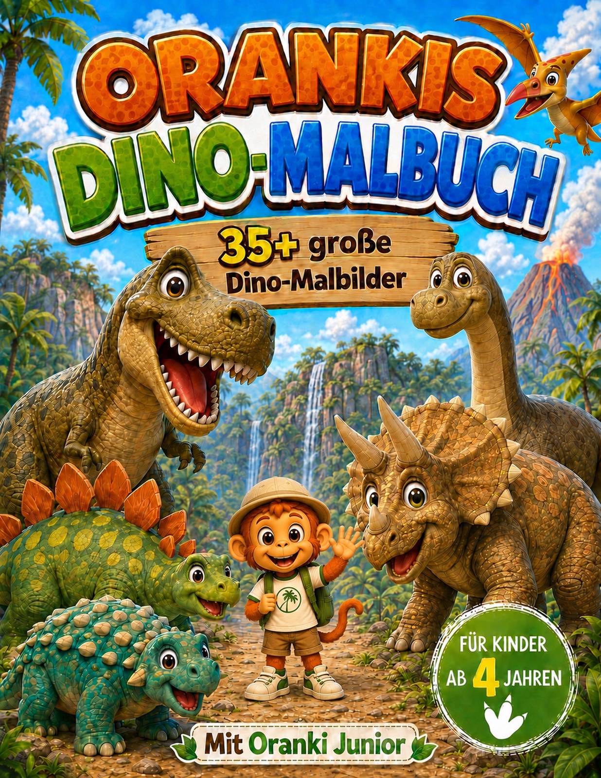Buchcover: Orankis Dino-Malbuch