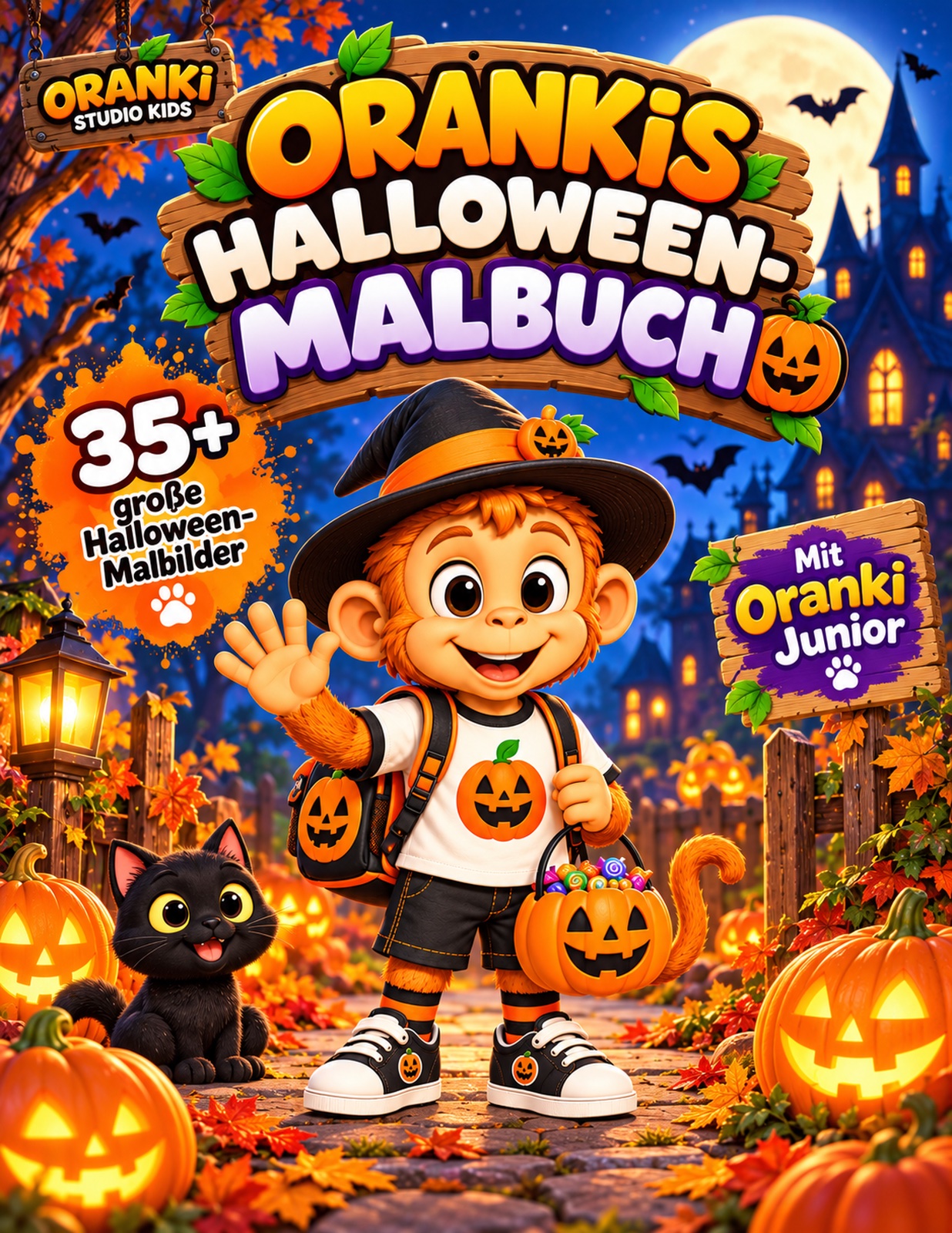 Buchcover: Orankis Halloween-Malbuch