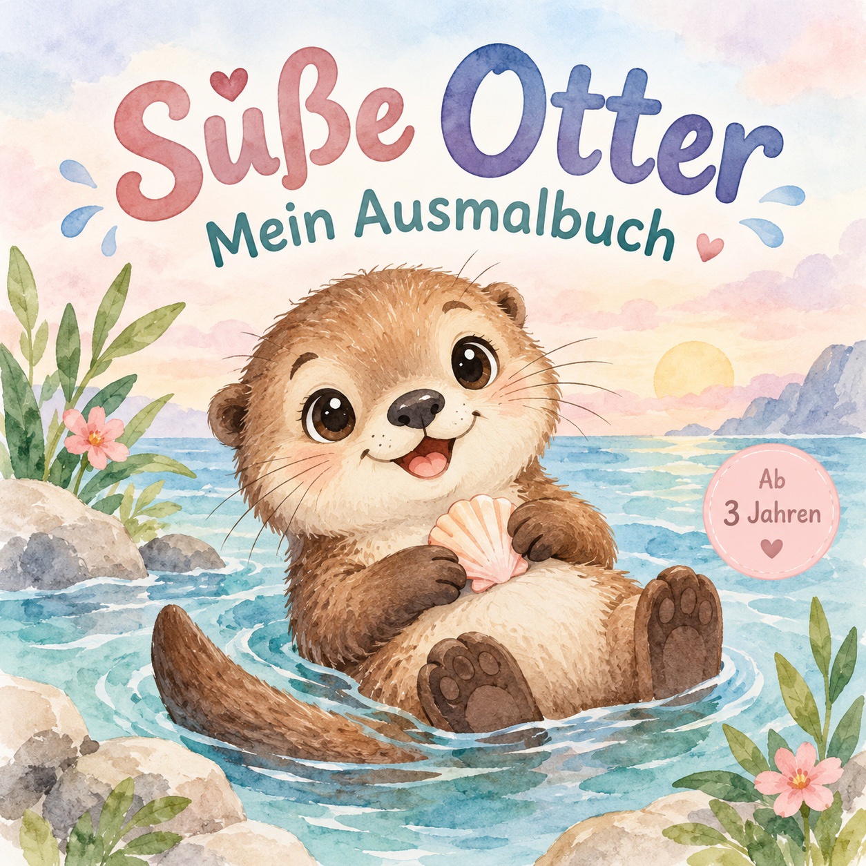 Buchcover: Süße Otter – Mein Ausmalbuch