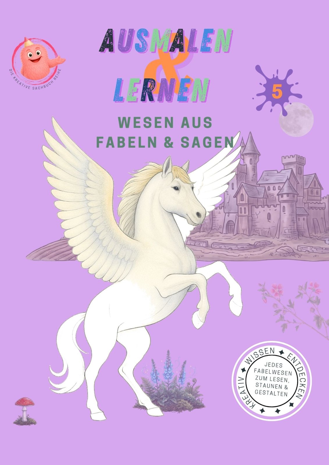 Buchcover: Ausmalen & Lernen: Wesen aus Fabeln & Sagen