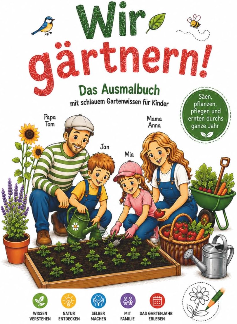 Buchcover: Wir gärtnern!